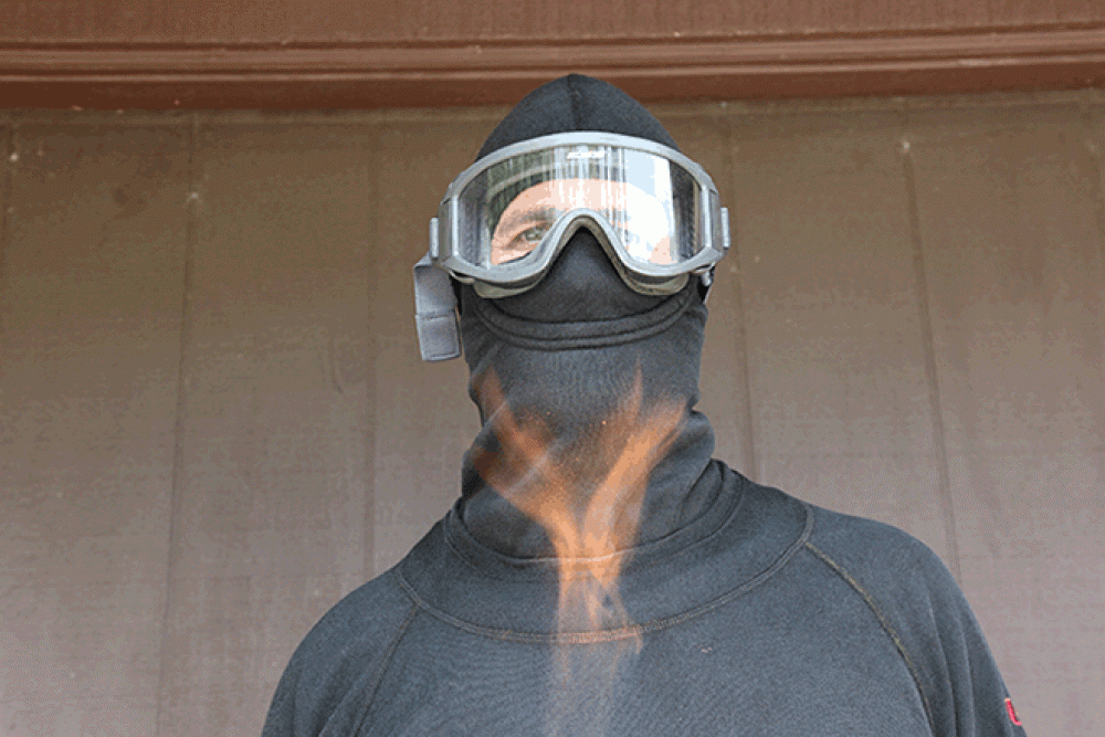 Gear Made In America: ICHANGE INC./DUS-T, Integrated T-Shirt and Face Mask